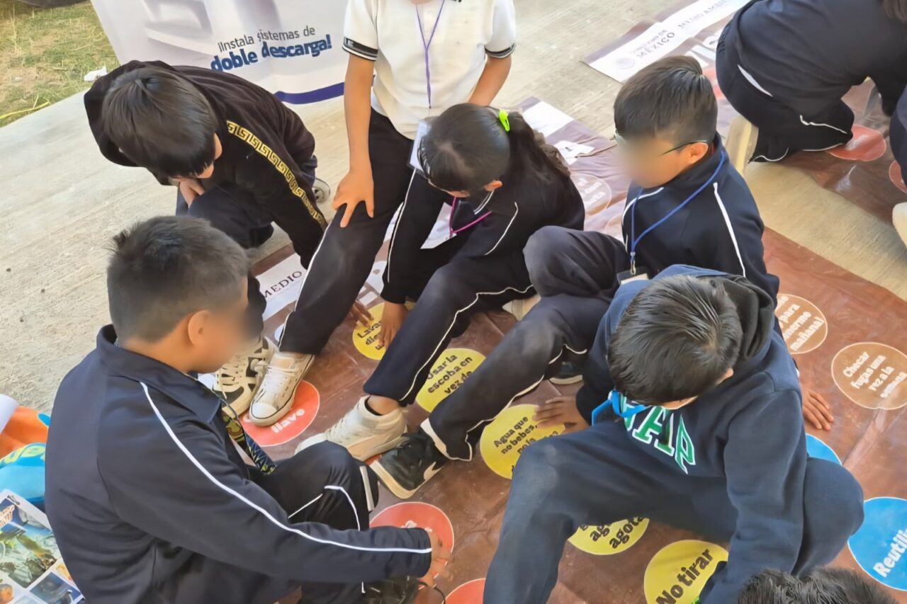 Lleva CEASPUE actividades de Domo del Agua a niñas y niños de Huejotzingo