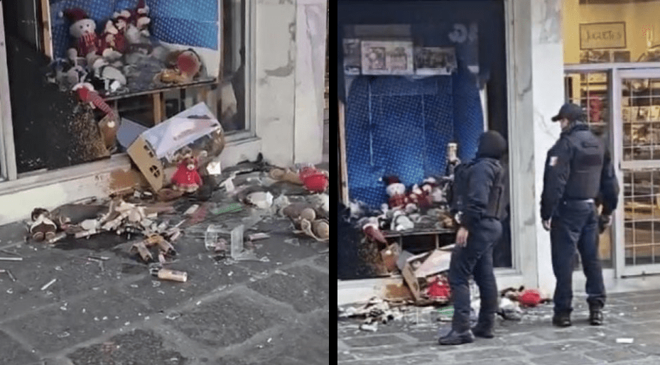 Tercer cristalazo en Sanborns de la 2 Oriente en Puebla: autoridades identifican a los responsables