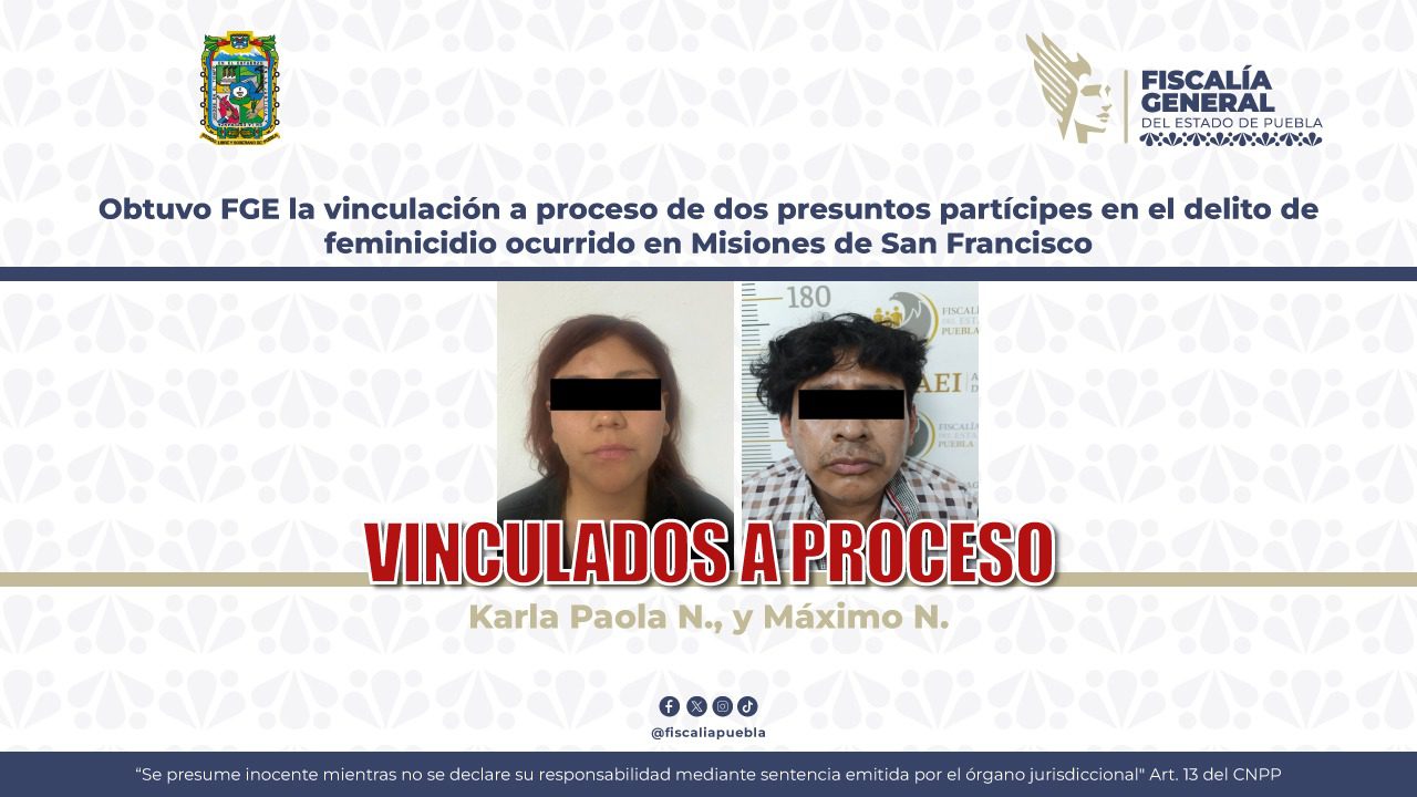 Vinculan a proceso a dos personas por feminicidio en Coronango; mujer fue hallada dentro de un colchón