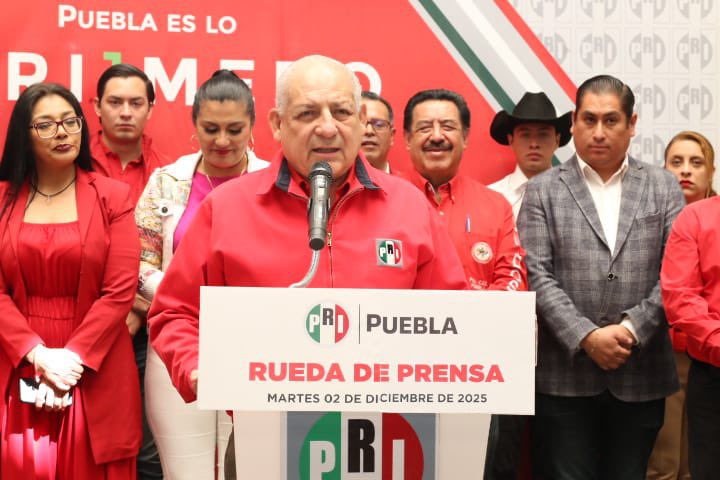PRI Puebla presume 40 mil militantes; datos del INE revelan caída en afiliación