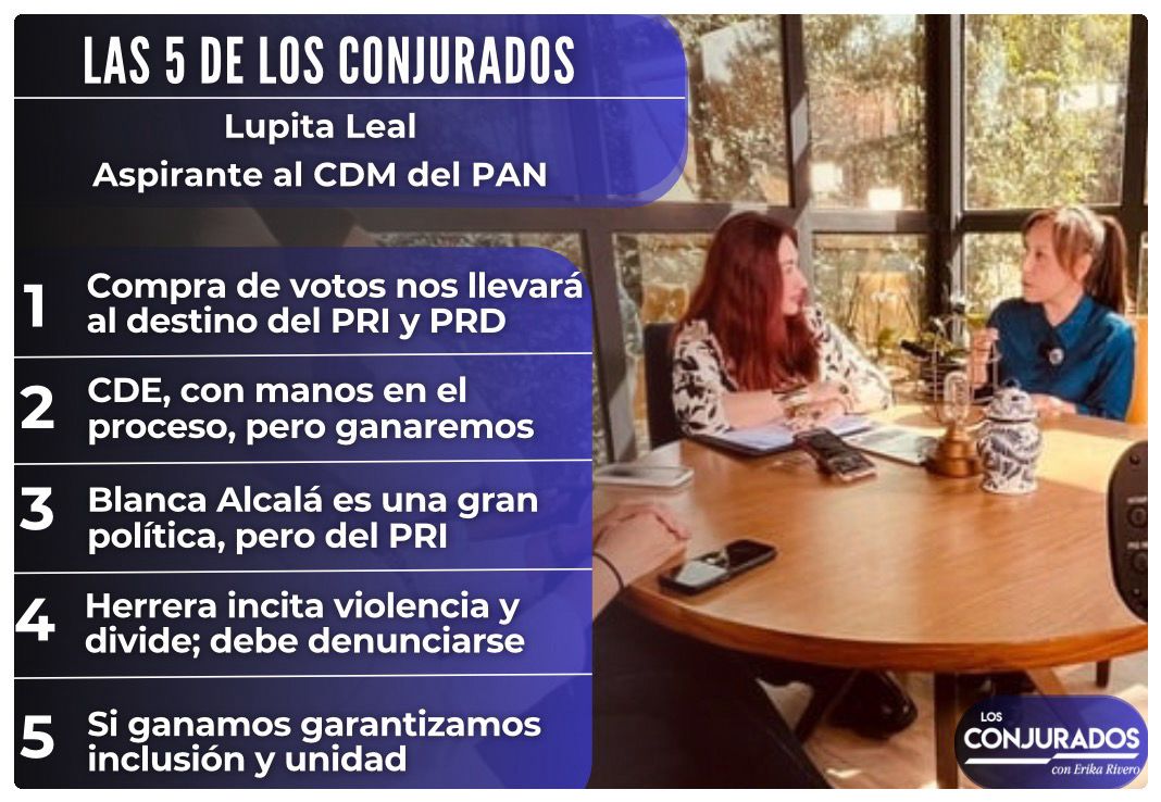 Las 5 de Los Conjurados con Lupita Leal
