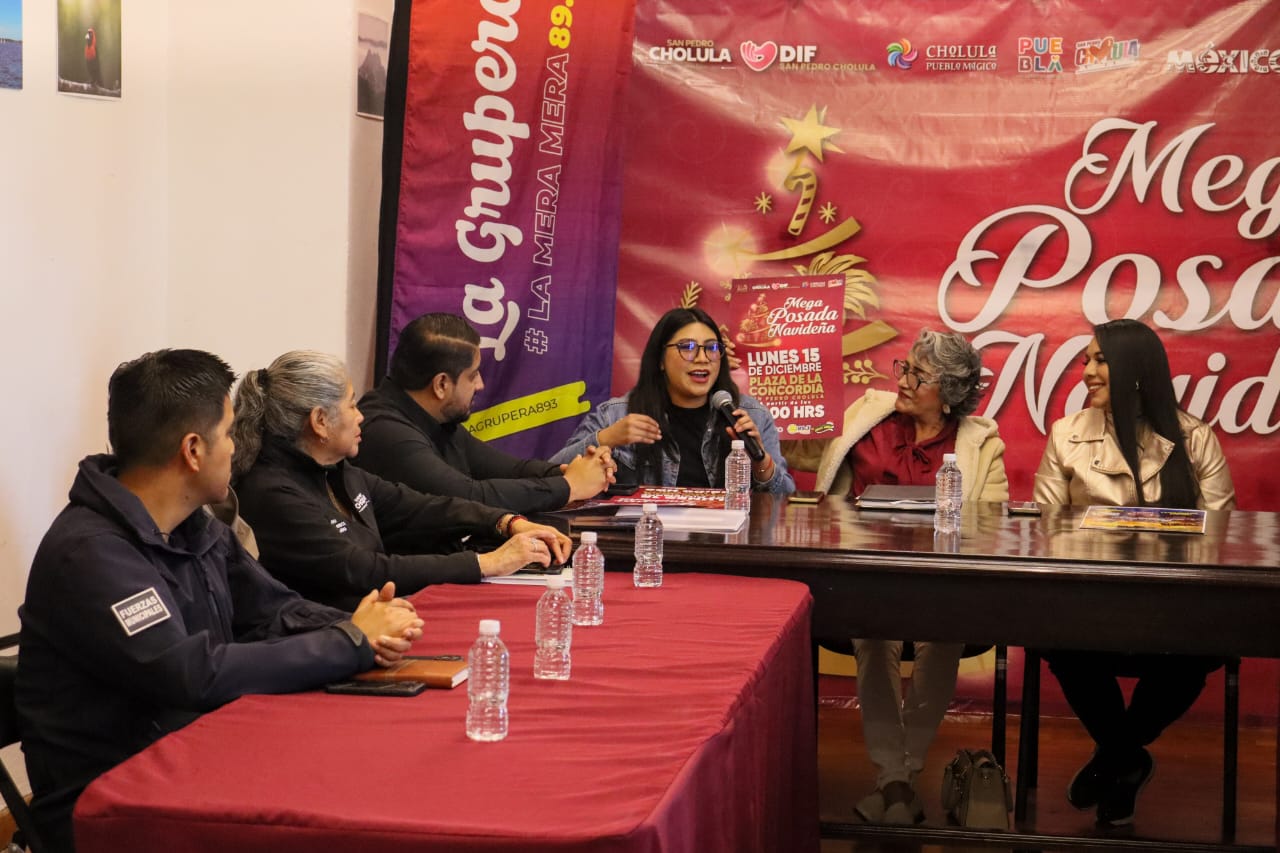 Tonantzin Fernández presentó la Mega Posada Navideña de San Pedro Cholula