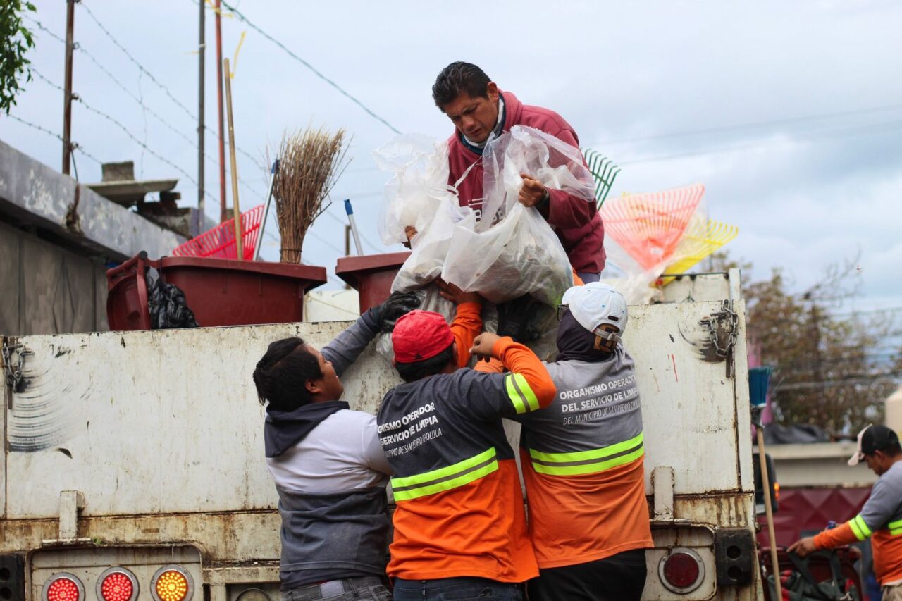 Suspenderán recolección de basura el 25 de diciembre y 1 de enero en San Pedro Cholula