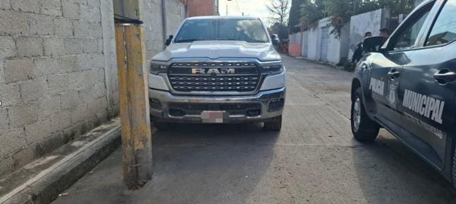 SSCyPC de Cuautlancingo recupera camioneta robada
