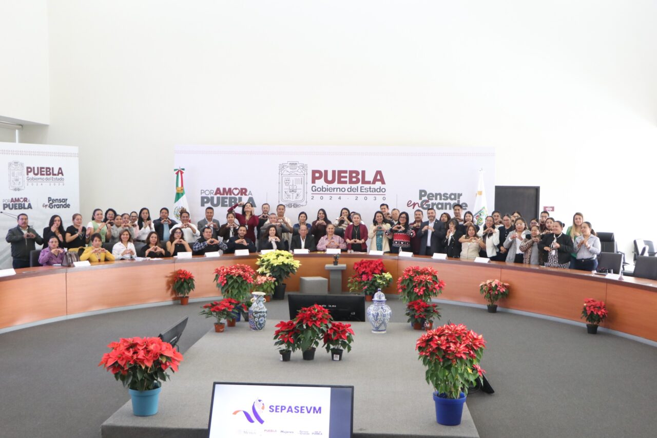 Fortalece Gobierno de Puebla coordinación interinstitucional para proteger a mujeres