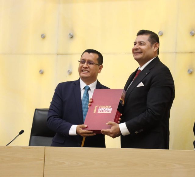 Seguridad, justicia y riqueza comunitaria, los tres pilares de mi administración: Alejandro Armenta en su Primer Informe