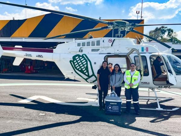 Con traslado aéreo, gobierno estatal facilita entrega oportuna de órganos donados