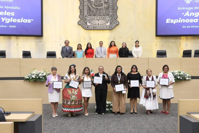 Entrega Congreso del Estado Medalla Ángeles Espinosa Yglesias 2025