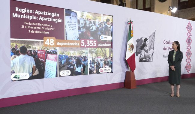 Presidenta Claudia Sheinbaum informa avances del Plan Michoacán por la Paz y la Justicia