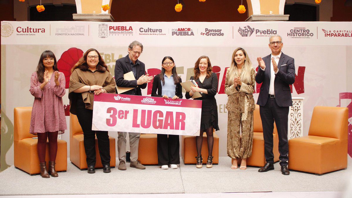 Premian a las y los ganadores del concurso “Puebla Suena: Postales Sonoras del Centro Histórico”