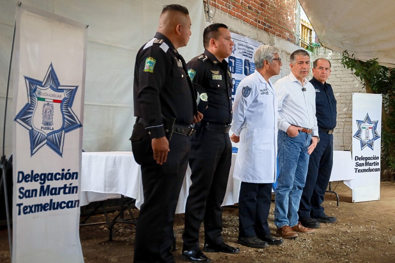 Policía Auxiliar acerca servicios de salud en nueve delegaciones