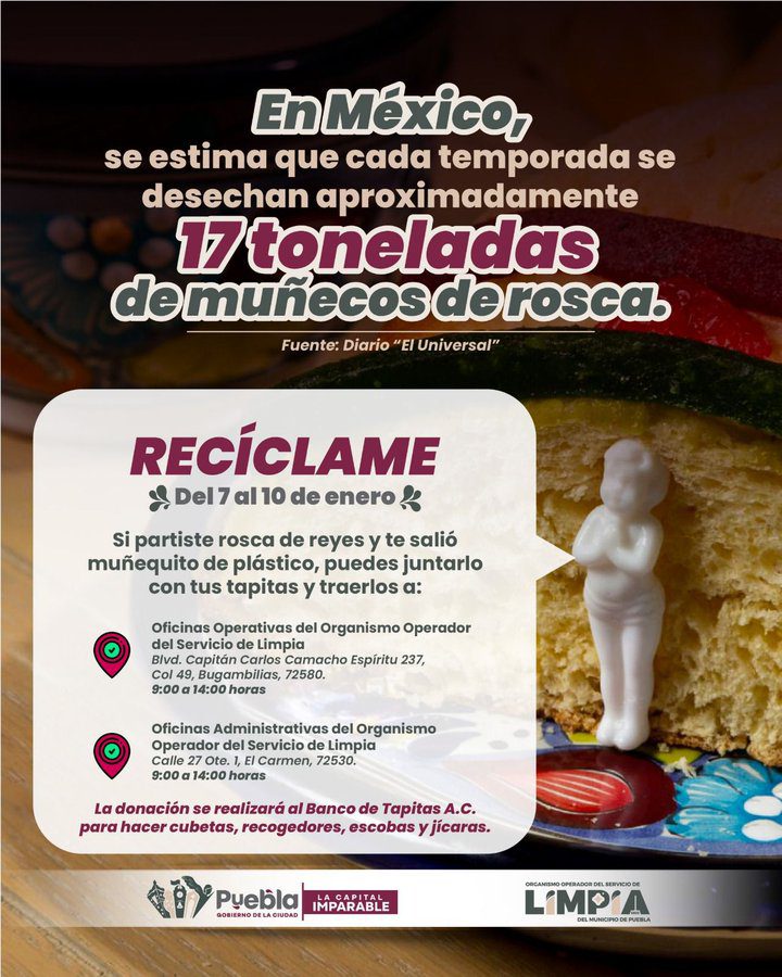 Impulsa Gobierno de Pepe Chedraui campaña para reutilizar muñecos de la Rosca para apoyar la causa social