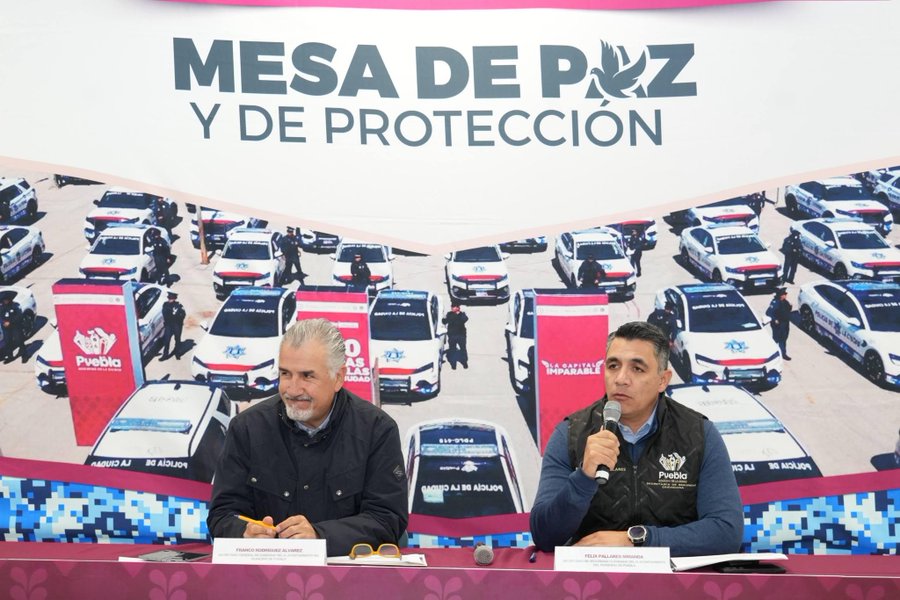Baja incidencia delictiva en Puebla capital con Modelo Integral de Seguridad: Gobierno de Pepe Chedraui