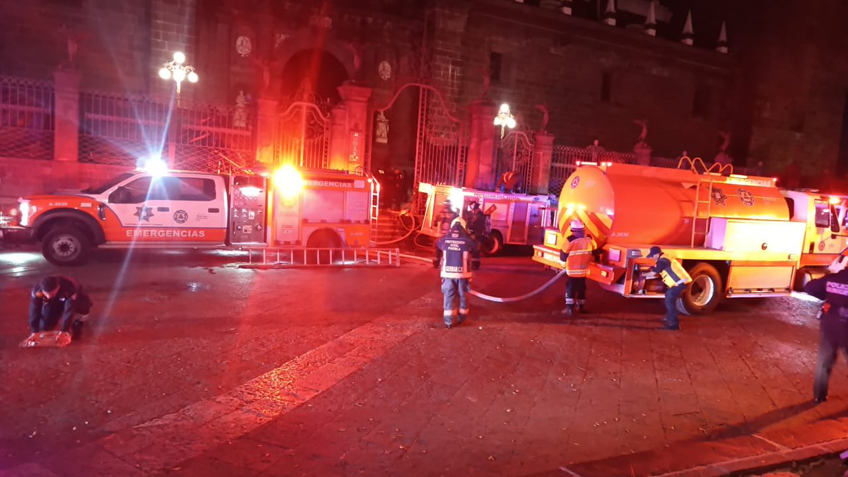 Coadyuva Gobierno de la Ciudad con inspección tras el incidente en la Catedral de Puebla