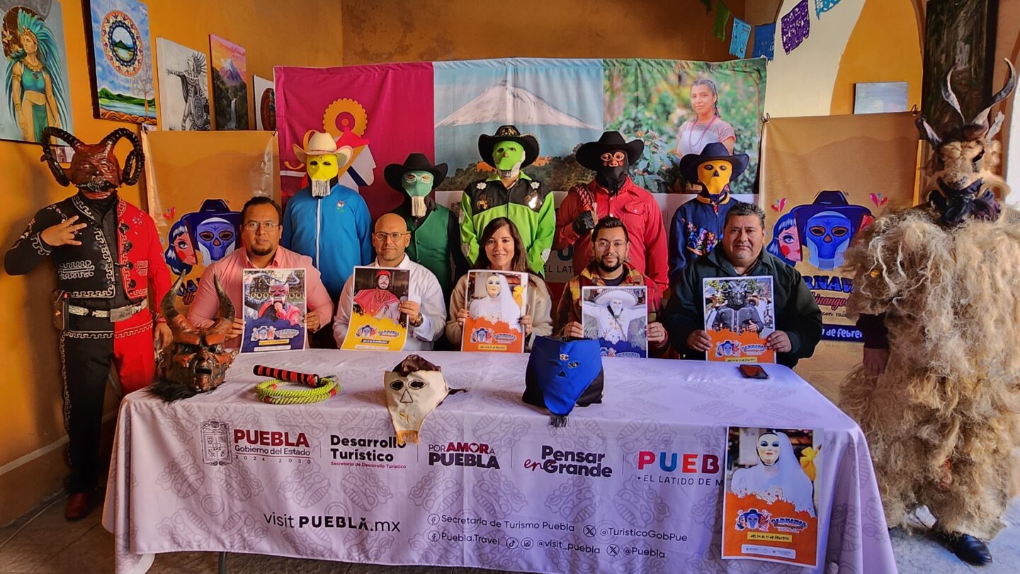 Presenta Secretaría de Desarrollo Turístico Carnaval 2026 de Huauchinango