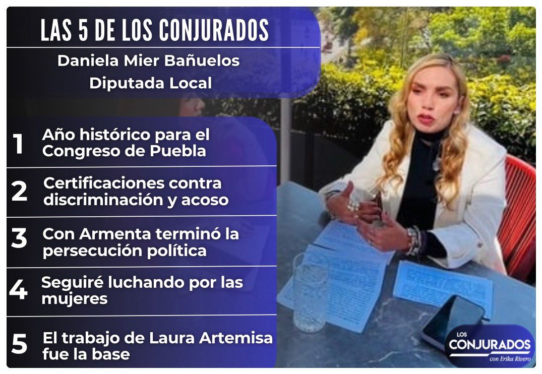 Las 5 de Los Conjurados con Daniela Mier