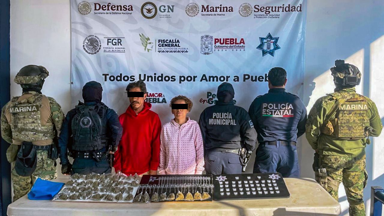 Detienen fuerzas de seguridad a dos presuntos narcomenudistas 