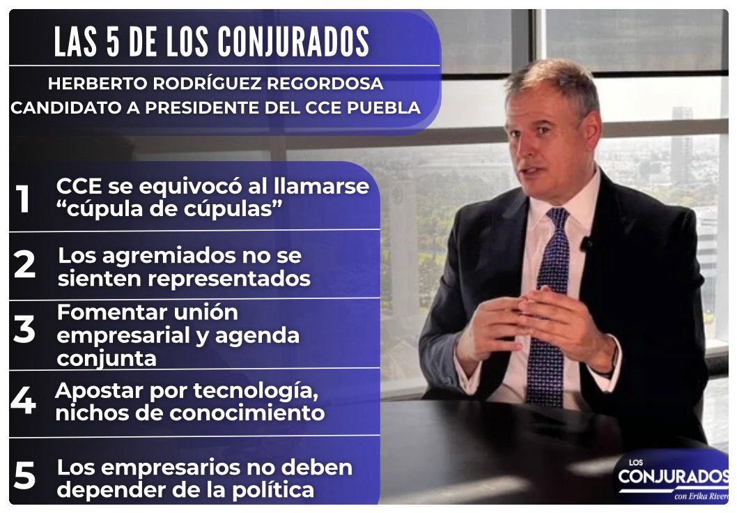 Las 5 de Los Conjurados con Herberto Rodríguez Regordosa, candidato a la presidencia del CCE