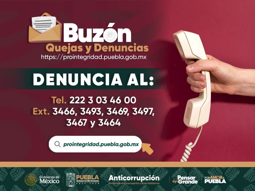 Sin excepciones ni privilegios, Gobierno de Puebla sanciona actos de corrupción