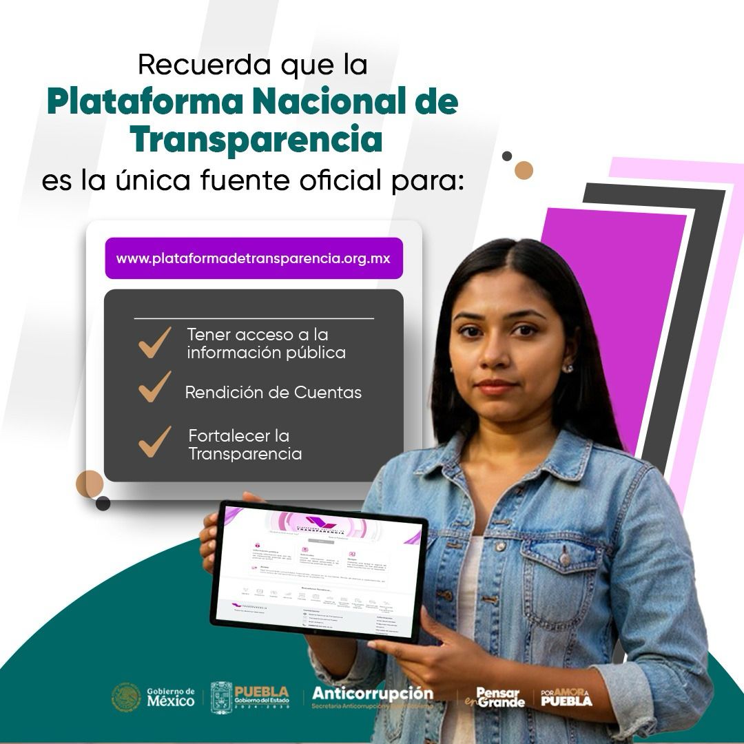 Impulsa Gobierno del Estado de Puebla acceso a la información pública
