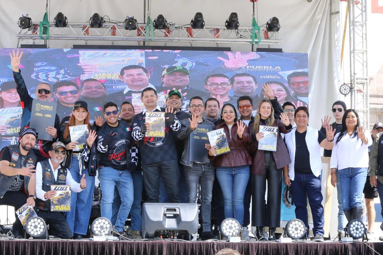 Puebla será capital de los bikers; Mega Rodada impulsa el turismo: Armenta
