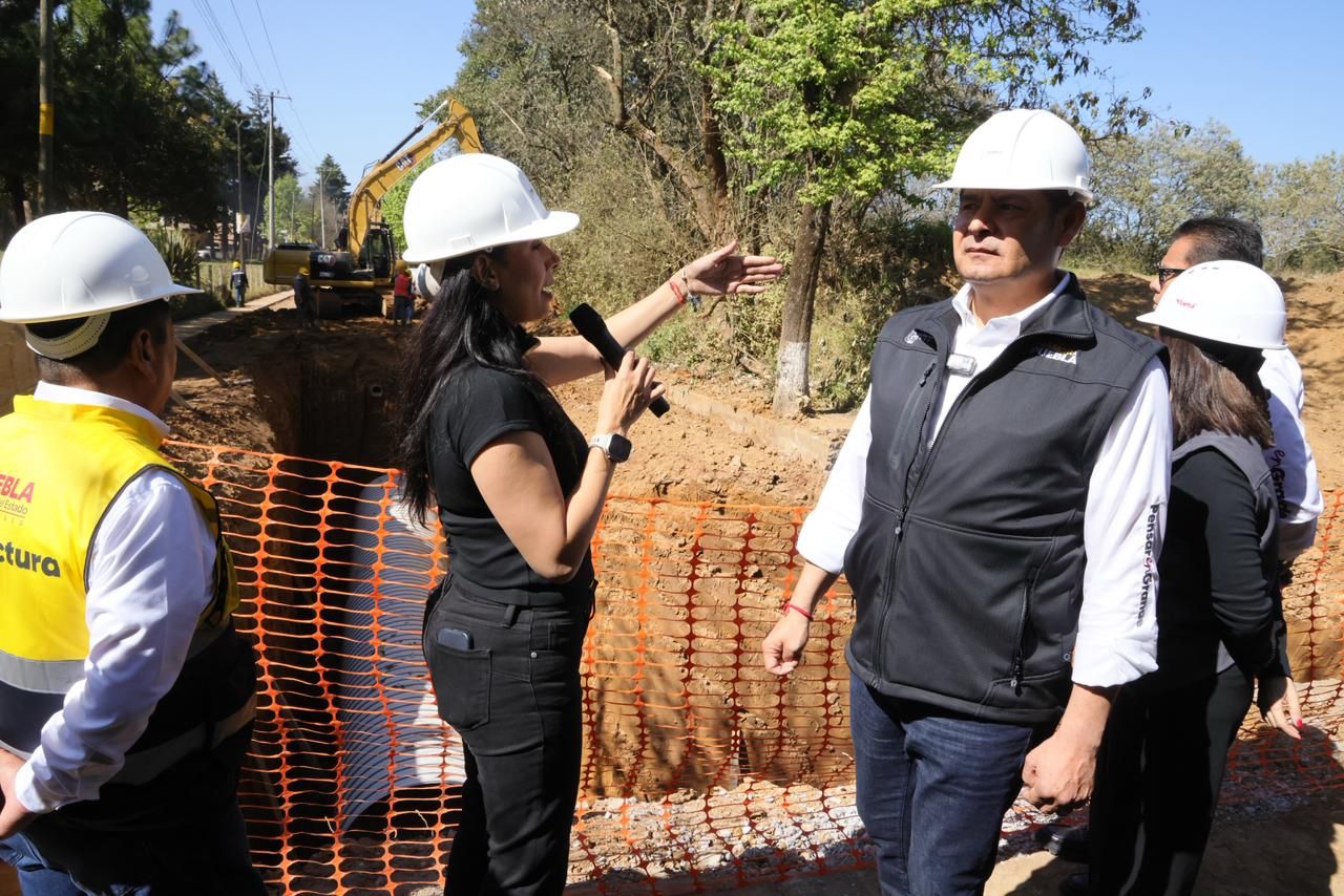 Con colector pluvial y drenaje, Gobierno Estatal previene contaminación en Zacatlán