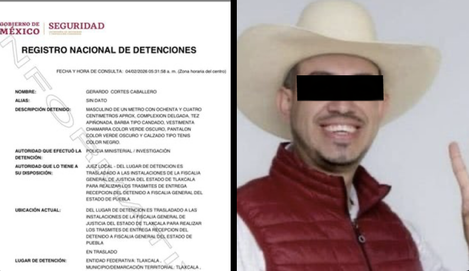 Detienen en Tlaxcala a exalcalde de Cuautempan prófugo desde mayo de 2025
