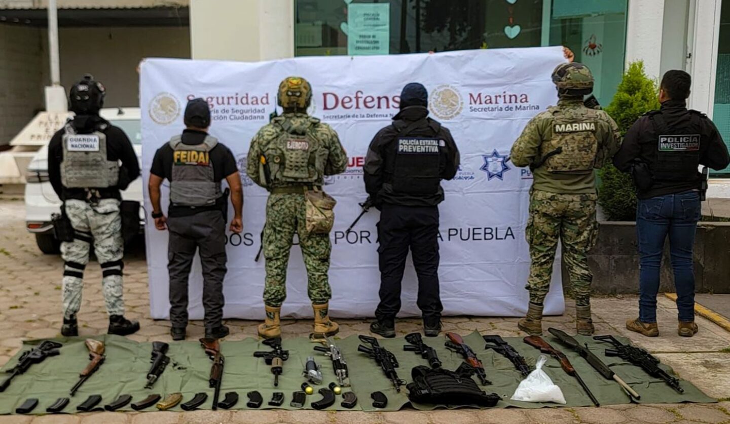Coordinación interinstitucional permite asegurar inmueble con armamento y drogas