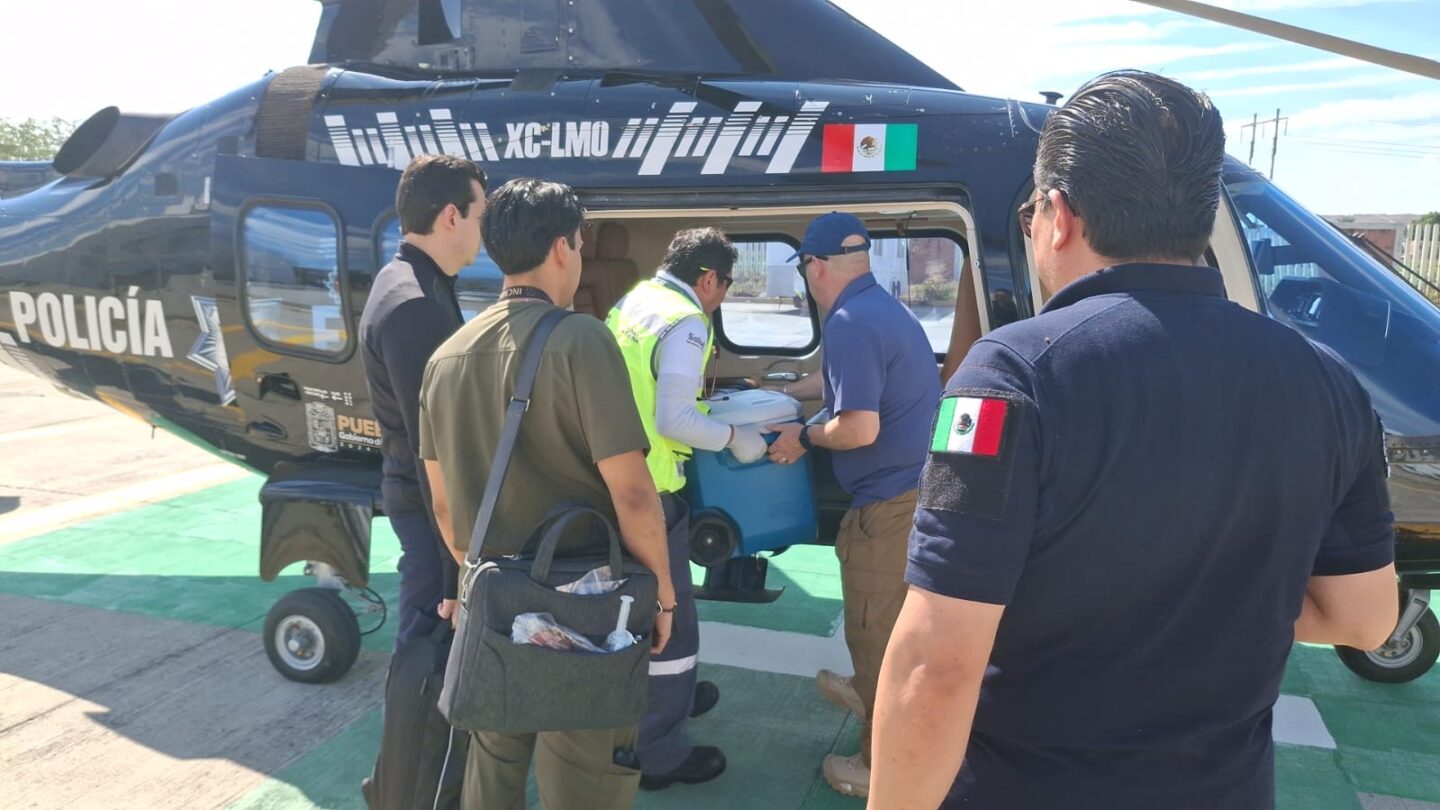 Vía traslado médico aéreo, donación multiorgánica salva vidas en CDMX