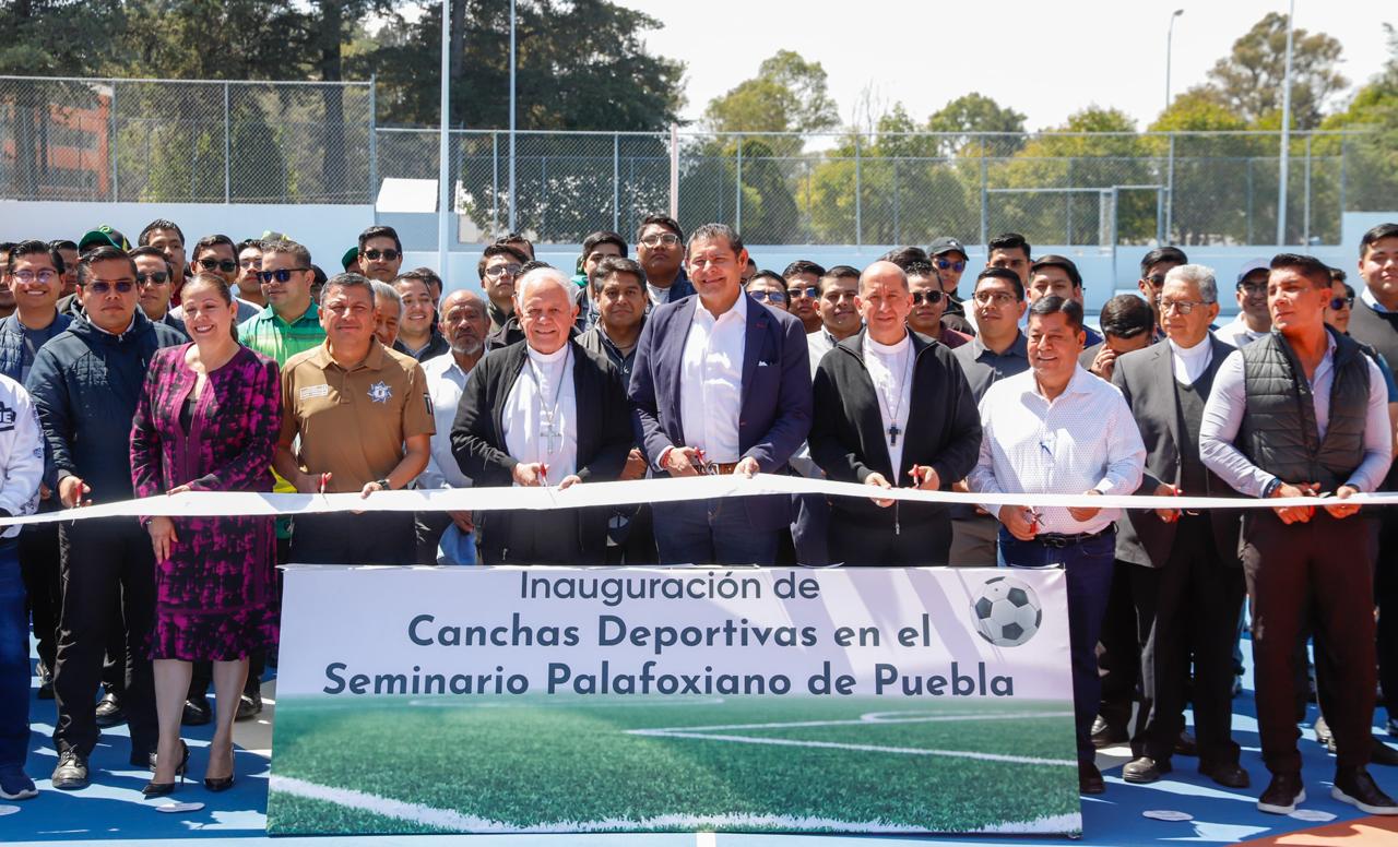 Gobierno Estatal impulsa deporte y Obra Comunitaria en Seminario Palafoxiano