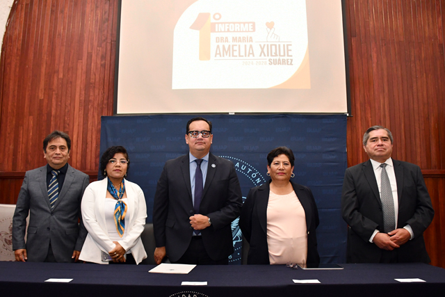 BUAP: Rinde su Primer Informe María Amelia Xique Suárez