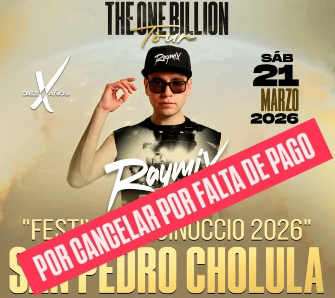 En vilo, la presentación de Raymix en el Equinoccio 2026 en San Pedro Cholula