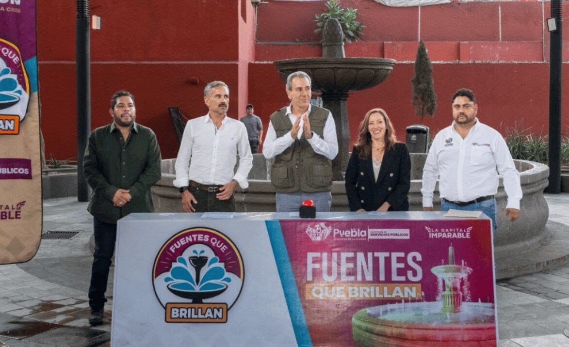 Inaugura Pepe Chedraui mantenimiento integral de fuente en Parque Gutierre de Cetina para bienestar de las familias