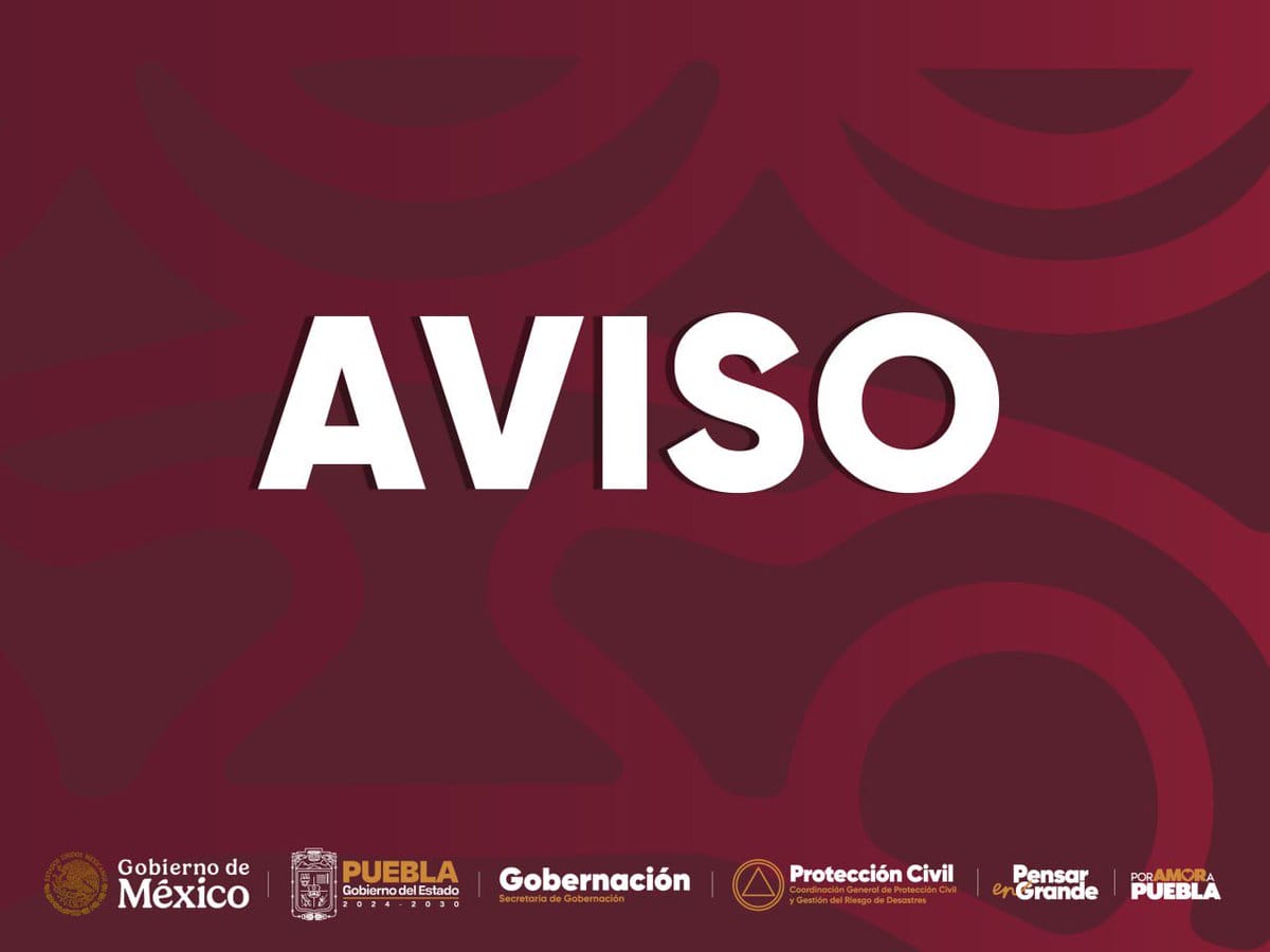 Protección Civil alerta por fuertes vientos en Puebla y recomienda suspender actividades al aire libre