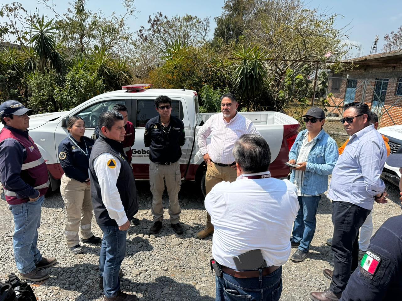 Protección Civil verifica la ruta 7 de evacuación del volcán Popocatépetl