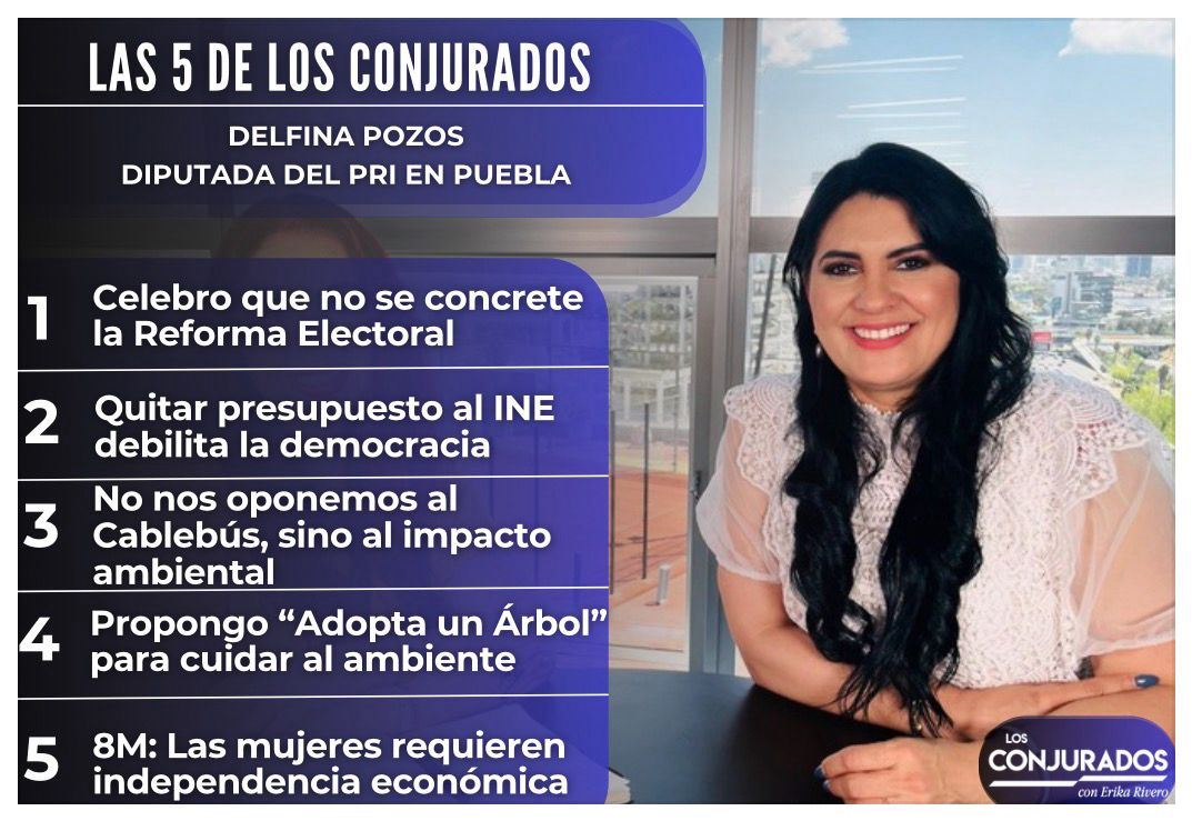 Las 5 de Los Conjurados con Delfina Pozos
