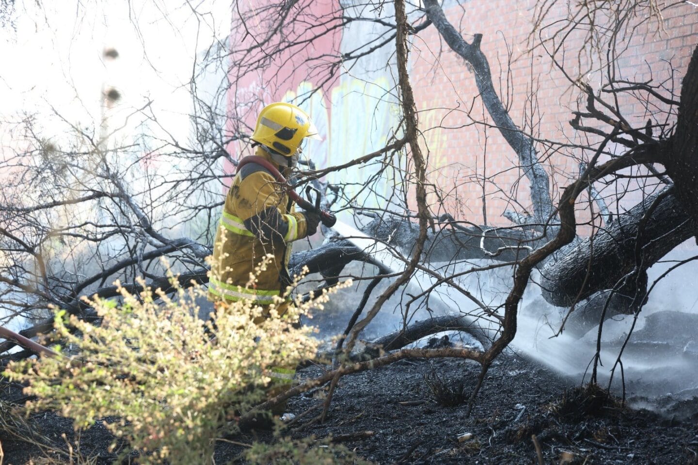 Sofocan incendio en Cuautlancingo