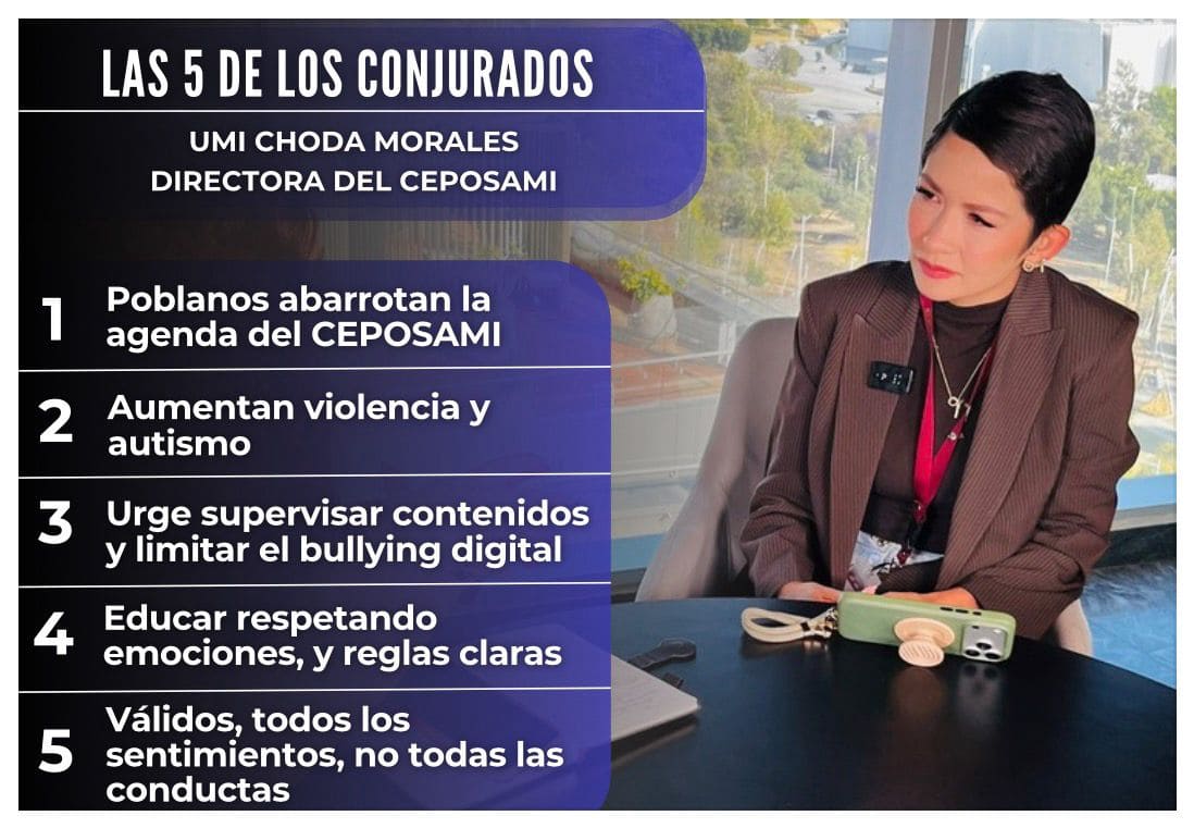 Las 5 de Los Conjurados con Umi Choda Morales: salud mental infantil, violencia y retos digitales