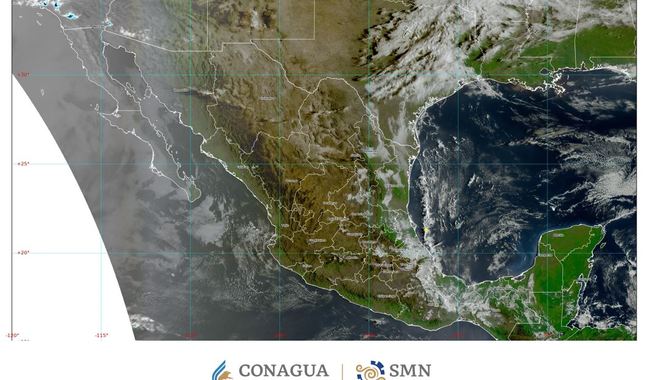 Se pronostican lluvias puntuales fuertes para regiones de Puebla, Veracruz y Oaxaca