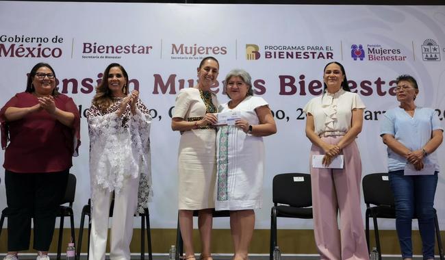 Las mujeres mayas son pioneras de los derechos de los pueblos indígenas y de las mujeres: Presidenta Claudia Sheinbaum desde Quintana Roo