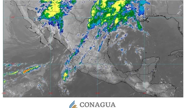 Se esperan lluvias fuertes, rachas de viento y caída de nieve o aguanieve sobre el noroeste de México