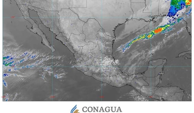 Debido al frente frío 40 se prevén lluvias intensas y evento de norte fuerte en el golfo de México e istmo de Tehuantepec