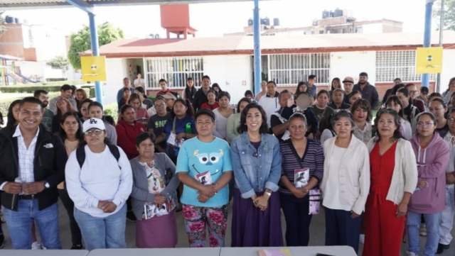 Norma Pimentel impulsa jornada de obra comunitaria en el preescolar “Fernando Porsche” 