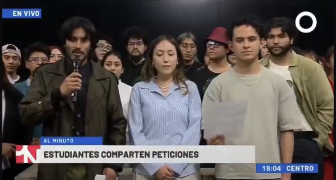 Toman señal de Canal Once para visibilizar demandas estudiantiles en el IPN