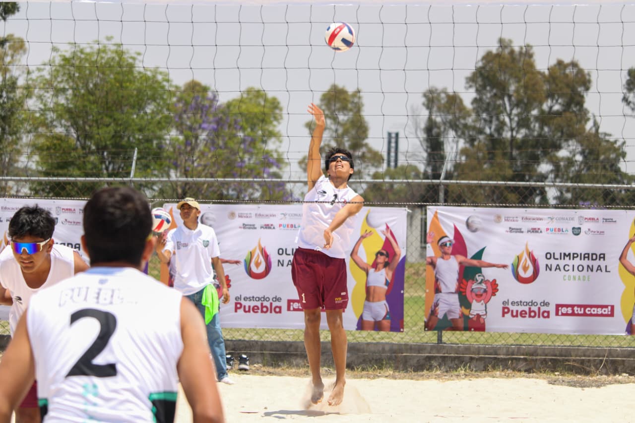 Puebla recibe voleibol de playa en el marco de la Olimpiada Nacional