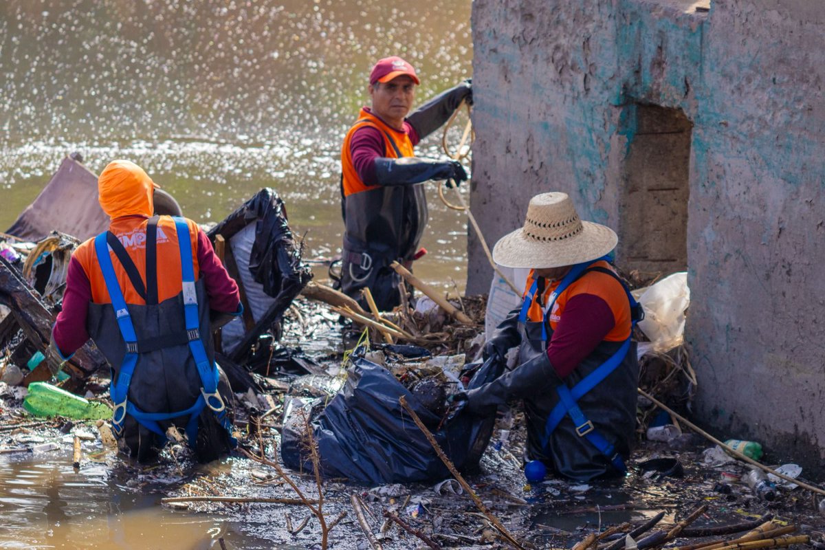 Refuerza gobierno de Pepe Chedraui acciones preventivas en el vaso regulador Puente Negro ante temporada de lluvias