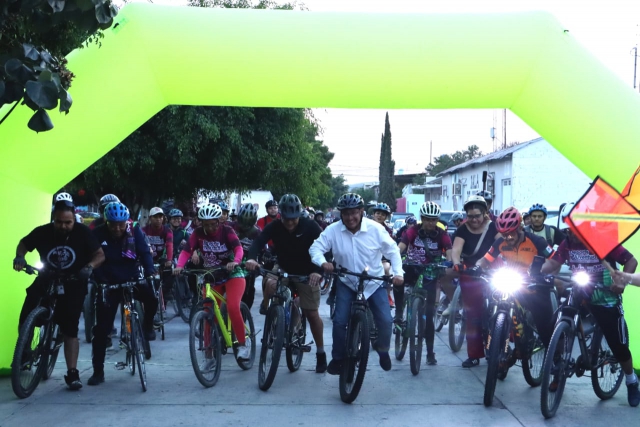 Participa diputado Pável Gaspar en Rodada Nocturna San Nicolás Tolentino–San Carlos