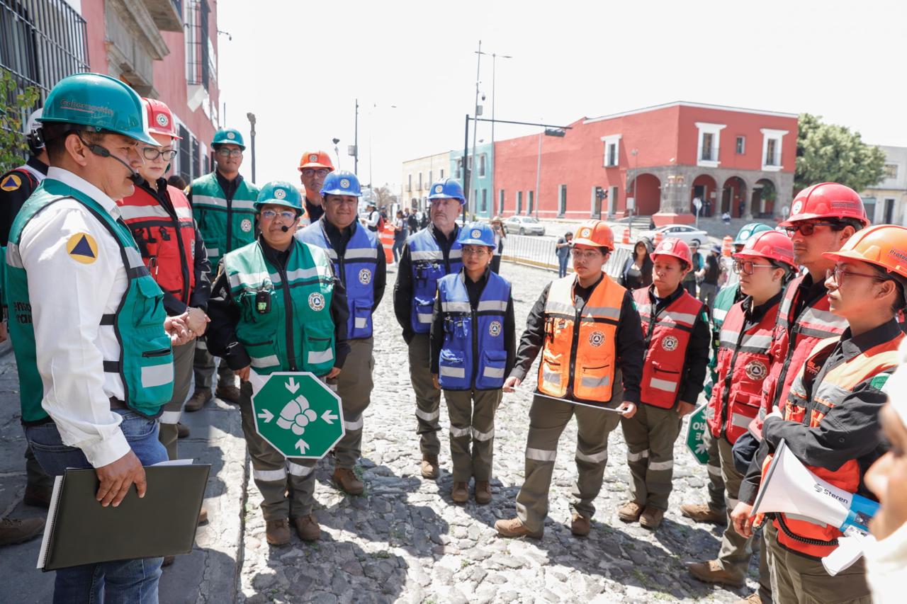Más de 1.6 millones de poblanos participan en Simulacro Nacional