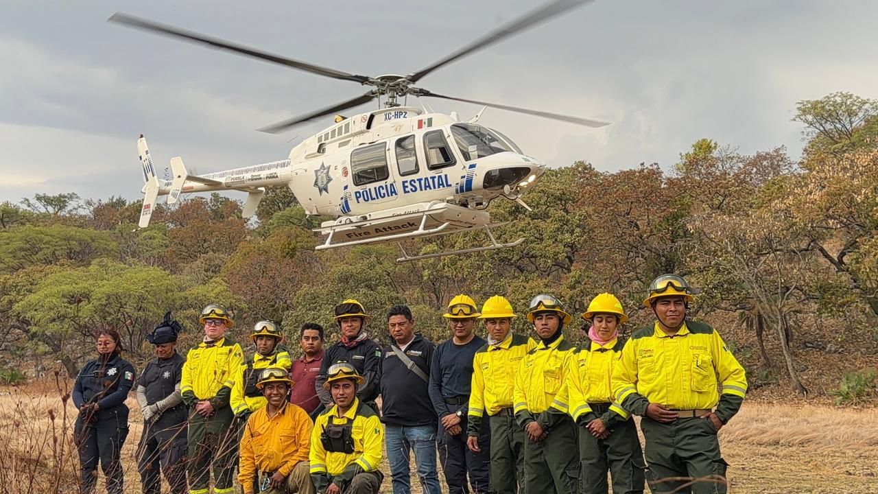 Coordinación Interinstitucional logra sofocar incendio forestal sin daños a población en Cohetzala