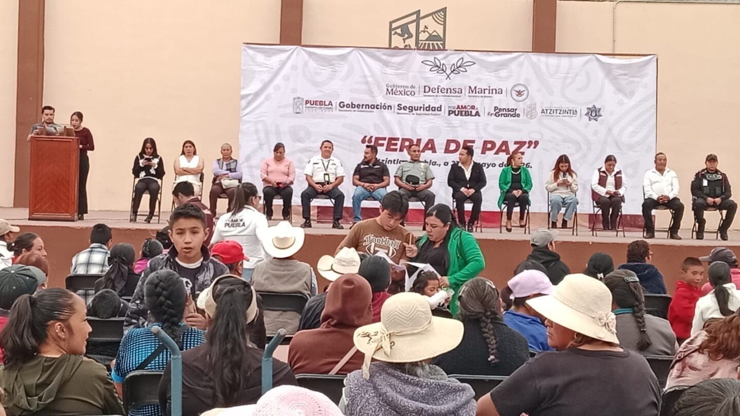 Ferias de Paz fortalecen atención ciudadana y bienestar social en Atzitzintla